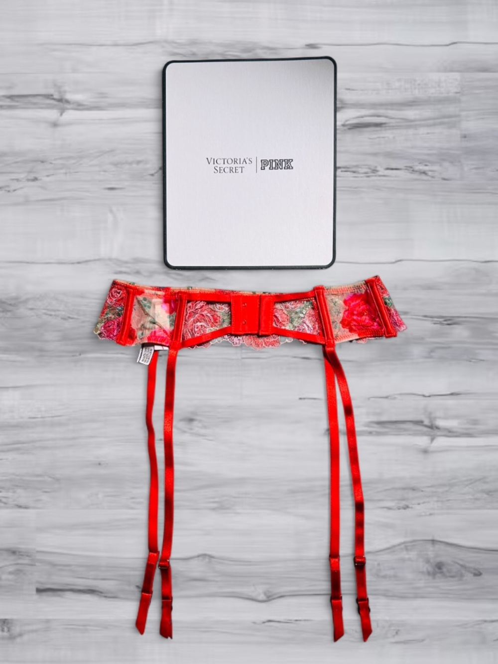 🆕💐 Floral Garter Belt Dream Angels Victoria Secret XS/S NWT - Picture 4 of 11